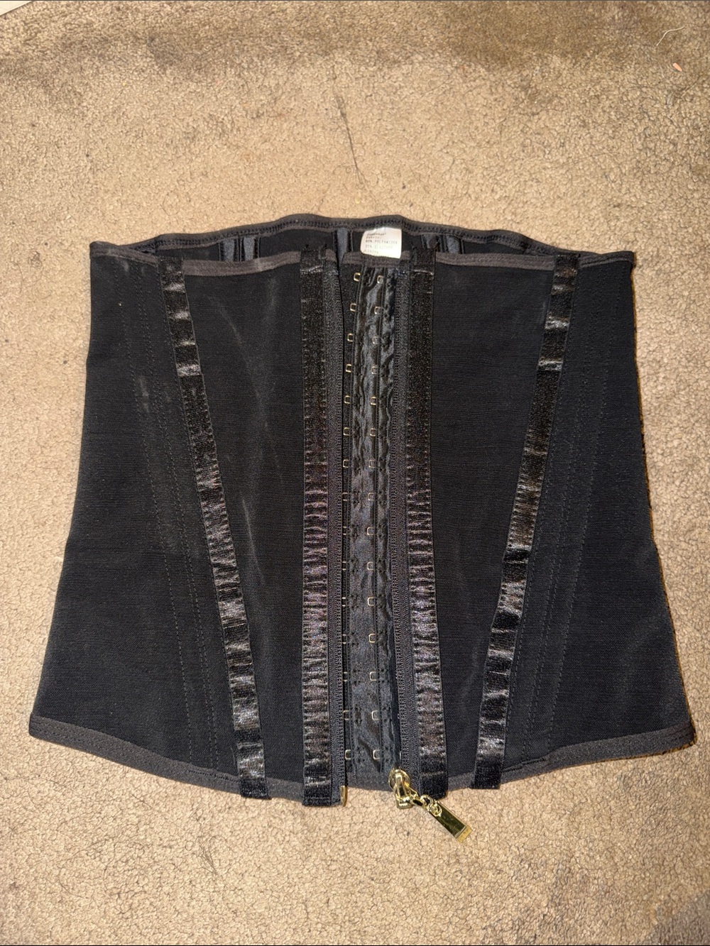 Black Waist Trainer - Structured Waist Shaper